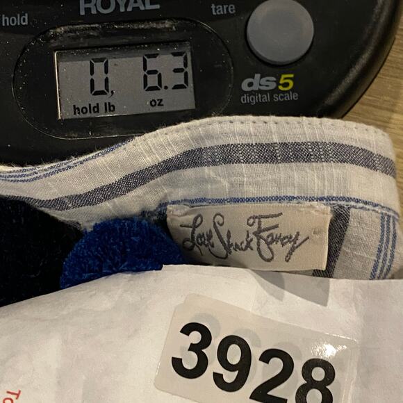 Love Shack Famcy Boho Blouse Small Striped Coastal Cowgirl Bohemian Chic Summer - Picture 7 of 9